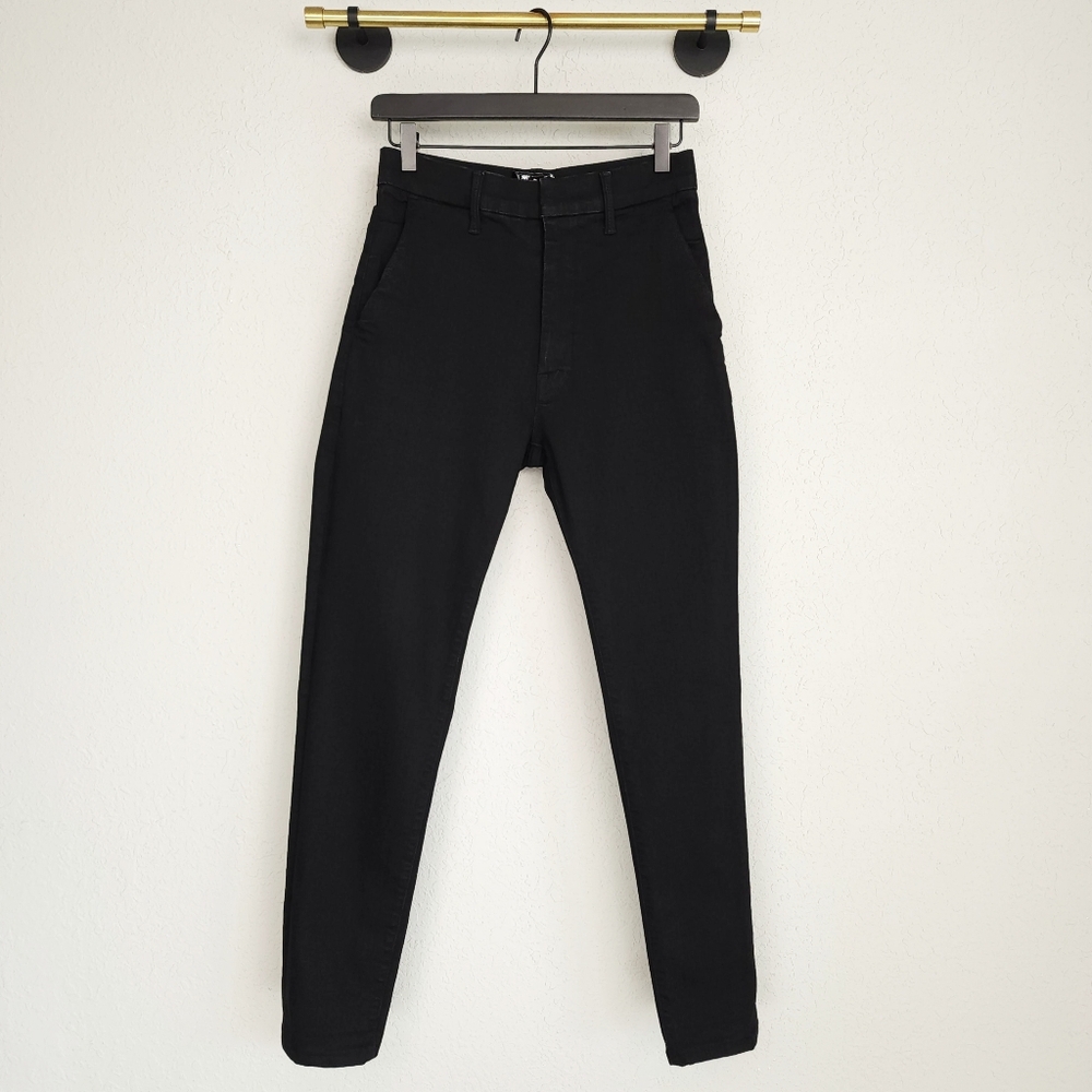 MOTHER Men's 30 Black The Shaker Prep Straight Up Cotton Blend Stretch Jeans